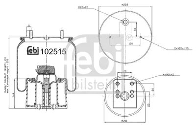 Bellows, air suspension