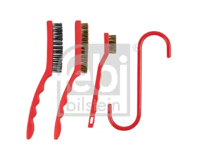 Wire brush, cleaning brake clamp