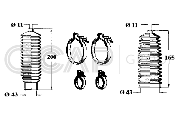 Bellow Kit, steering Citroën XSARA · Citroën XSARA Break · Citroën XSARA Coupe