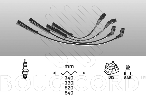 Ignition Cable Kit Renault MEGANE I · Renault MEGANE I Coach · Renault MEGANE I Classic