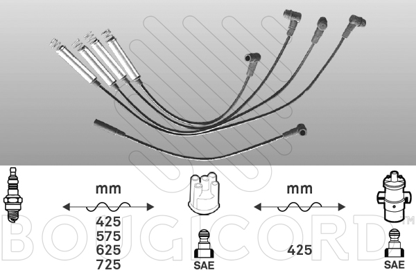 Ignition Cable Kit Opel KADETT B Coupe · Opel KADETT D · Opel KADETT E