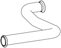 DINEX 21525 exhaust pipe