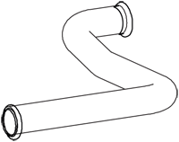 DINEX 21528 exhaust pipe