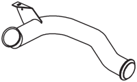 DINEX 21540 exhaust pipe