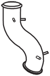 DINEX 21542 exhaust pipe