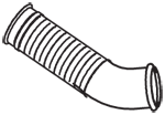 DINEX 21550 exhaust pipe