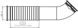 DINEX 21556 exhaust pipe