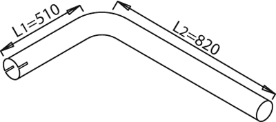 DINEX 21601 exhaust pipe