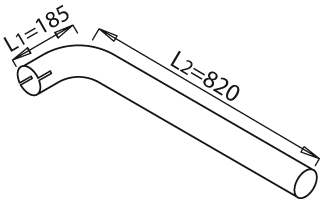 DINEX 21606 exhaust pipe