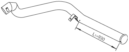 DINEX 21734 exhaust pipe