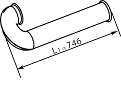 DINEX 21773 exhaust pipe