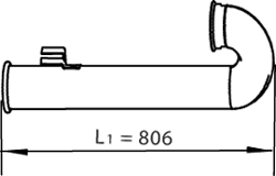 DINEX 21776 exhaust pipe