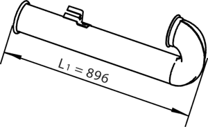 DINEX 21789 exhaust pipe