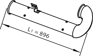 DINEX 21790 exhaust pipe