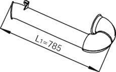 DINEX 21794 exhaust pipe