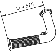 DINEX 22107 exhaust pipe