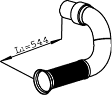 DINEX 22110 exhaust pipe