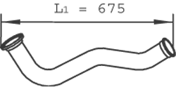 DINEX 22116 exhaust pipe