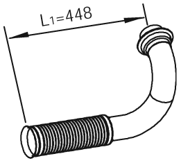 DINEX 22119 exhaust pipe