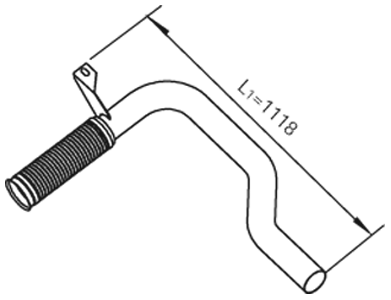 DINEX 22174 exhaust pipe