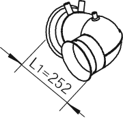 DINEX 22191 exhaust pipe