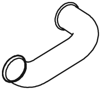 DINEX 22196 exhaust pipe