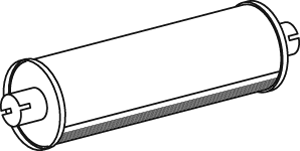 Central/posterior silencer DINEX 22301