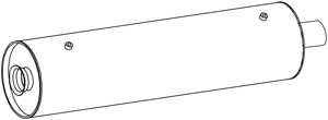 DINEX 22323 media silencer