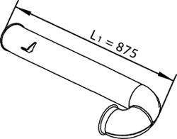 DINEX 22612 exhaust pipe