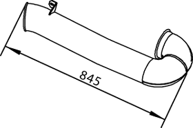 DINEX 22615 exhaust pipe
