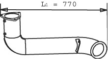 DINEX 22723 exhaust pipe