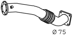 DINEX 29147 exhaust pipe