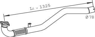 DINEX 29241 exhaust pipe
