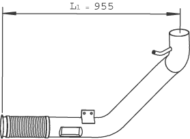 DINEX 29242 exhaust pipe