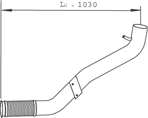 DINEX 29243 exhaust pipe
