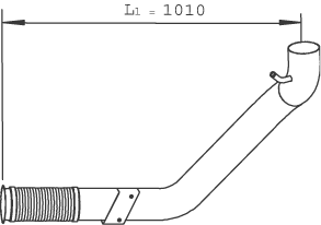 DINEX 29244 exhaust pipe