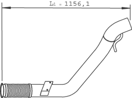 DINEX 29259 exhaust pipe