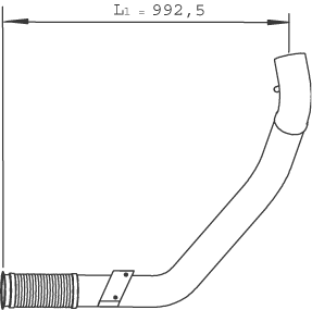 DINEX 29266 exhaust pipe