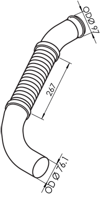 DINEX 30135 exhaust pipe