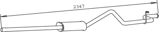 Rear Muffler Ford TRANSIT Van · Ford TRANSIT Platform/Chassis