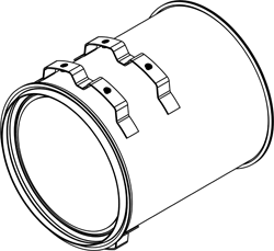 Soot filter/particles, exhaust system DINEX 35006