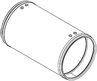 Soot filter/particles, exhaust system DINEX 46002