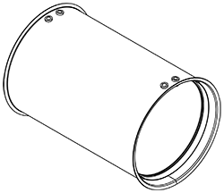 Soot filter/particles, exhaust system DINEX 46003