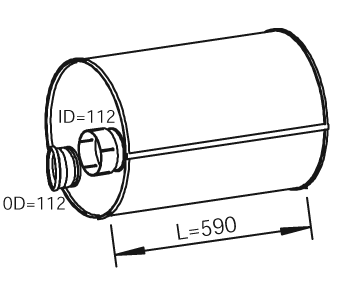 DINEX 49393 media silencer