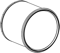 Soot filter/particles, exhaust system DINEX 4II001