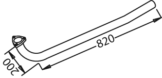 DINEX 50106 exhaust pipe
