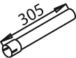DINEX 50107 exhaust pipe