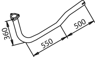 DINEX 50112 exhaust pipe