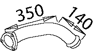 DINEX 50254 exhaust pipe