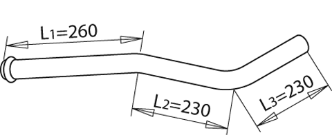 Exhaust Pipe Mercedes-Benz T2/L Van · Mercedes-Benz T2/L Platform/Chassis